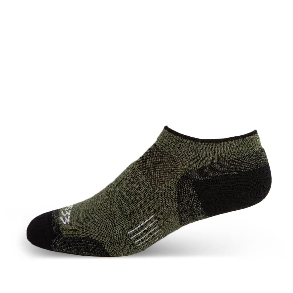 USA Made USA Made Running No Show Socks - Merino Wool Micro Cushion Moisture Wicking Athletic Socks Merino Wool Socks
