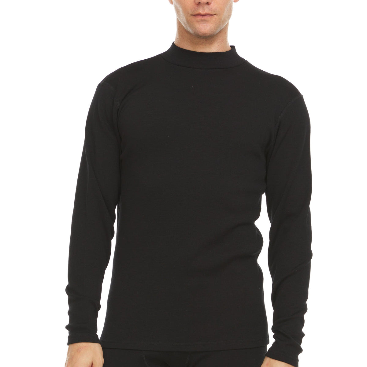 Expedition - Men&#39;s Mock Neck 100% Merino Wool