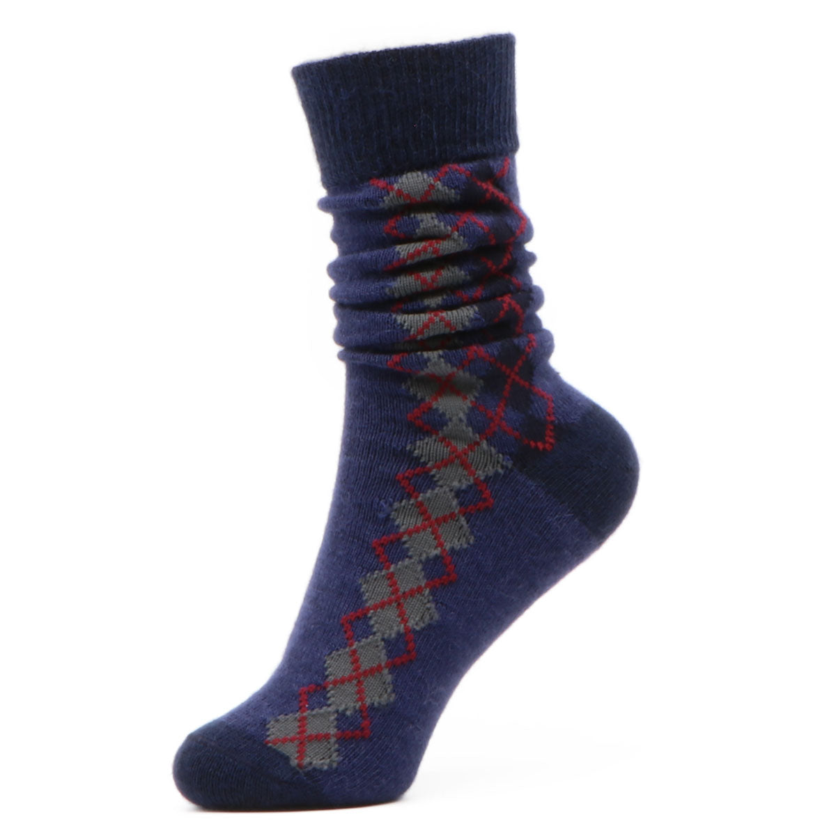 Alpaca Wool Argyle Dress Sock