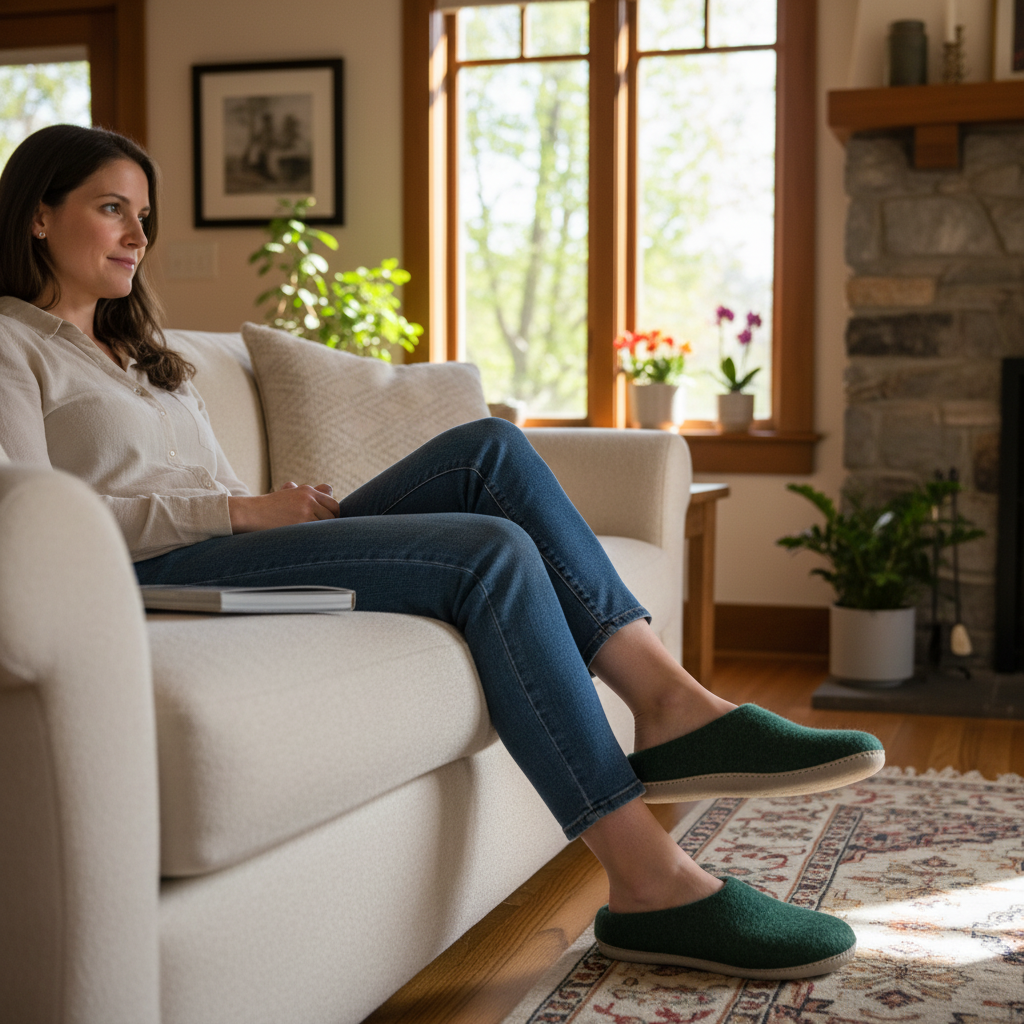 Womens Astoria Wool House Slippers