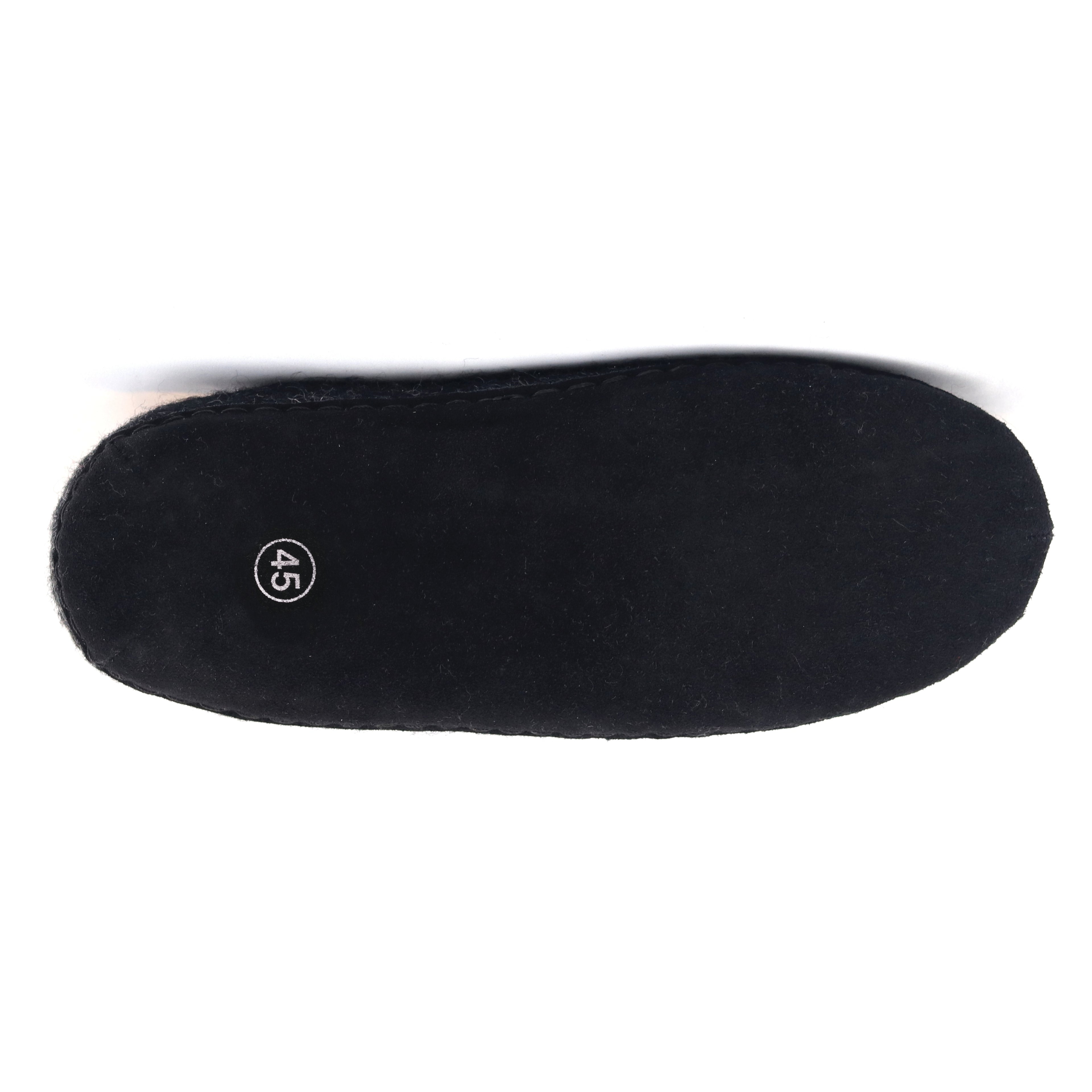 Mens Newport Noir Wool House Shoe