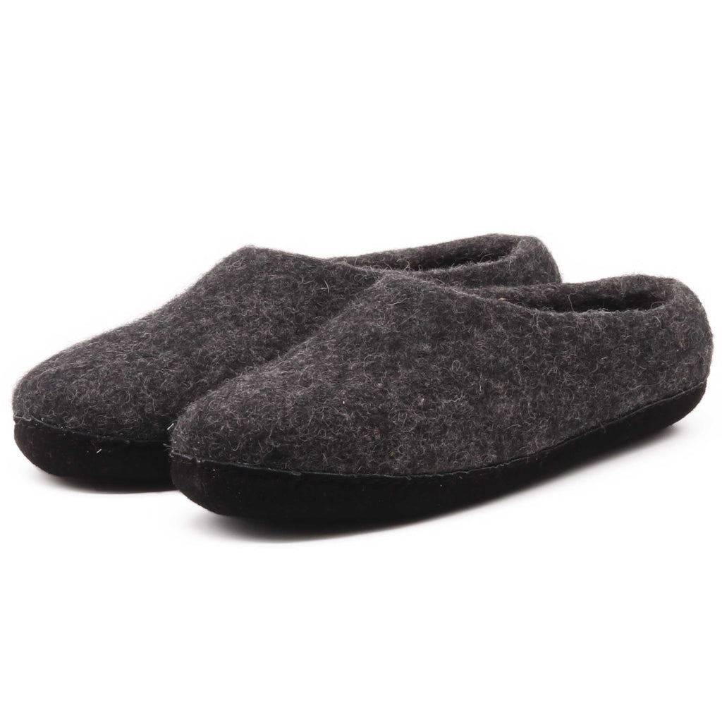 Mens Newport Noir Wool House Shoe