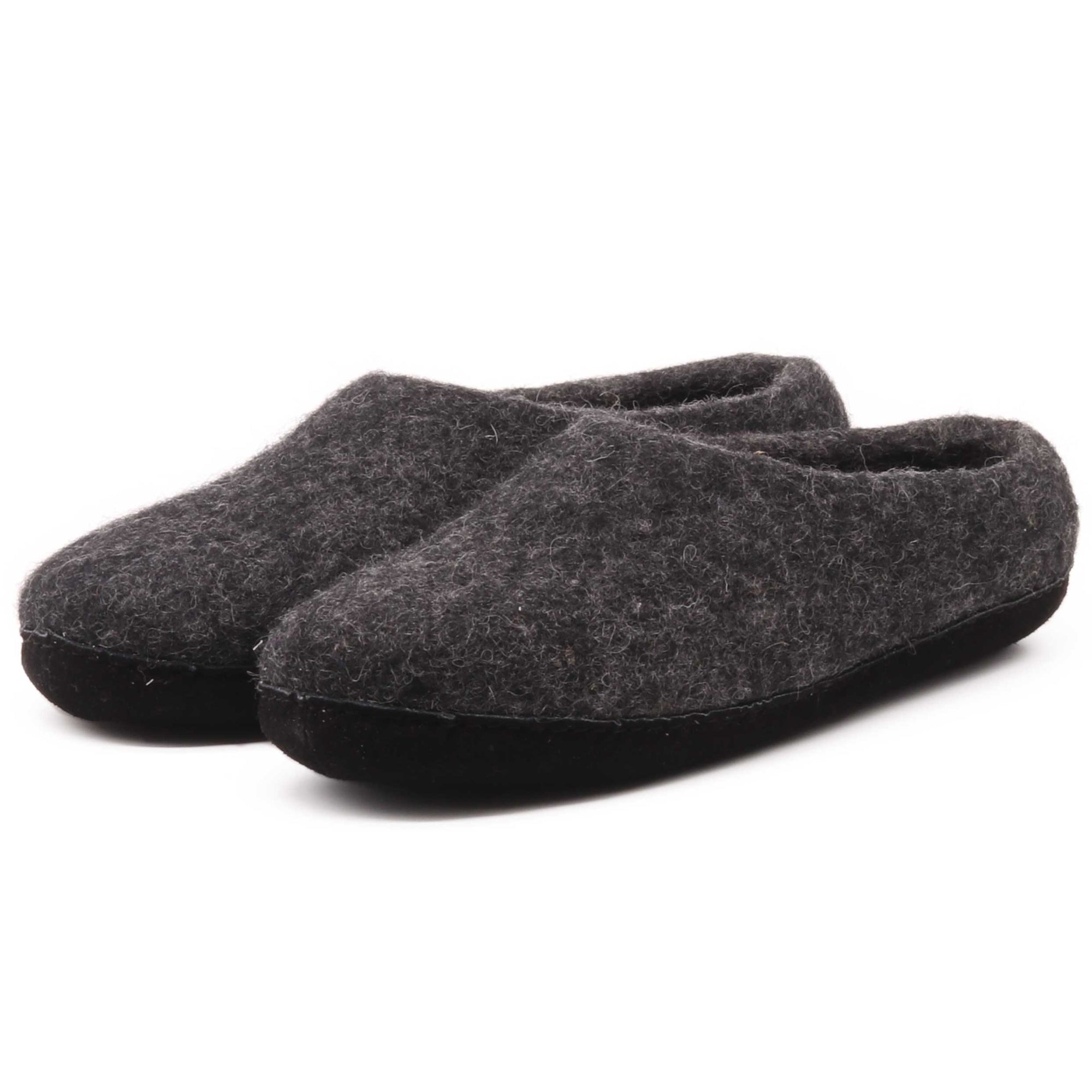 Womens Newport Noir Wool House Shoe