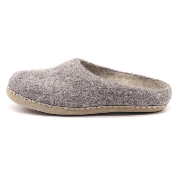 Women's Astoria merino wool house slippers in heather gray