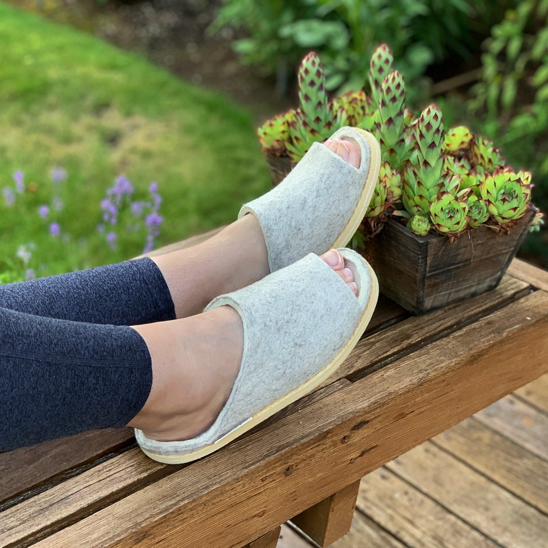 Women's 'Aurora' Wool Slide Slipper - Nootkas