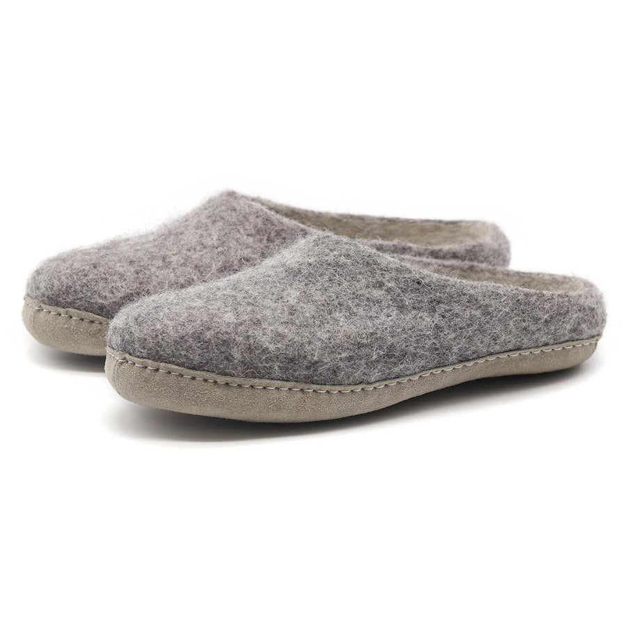 Men's Astoria dye-free wool slippers in Heather