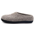 Nootkas Newport Wool House Shoe in heather gray with black sole