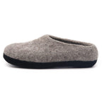 Nootkas Newport Wool House Shoe in heather gray with black sole