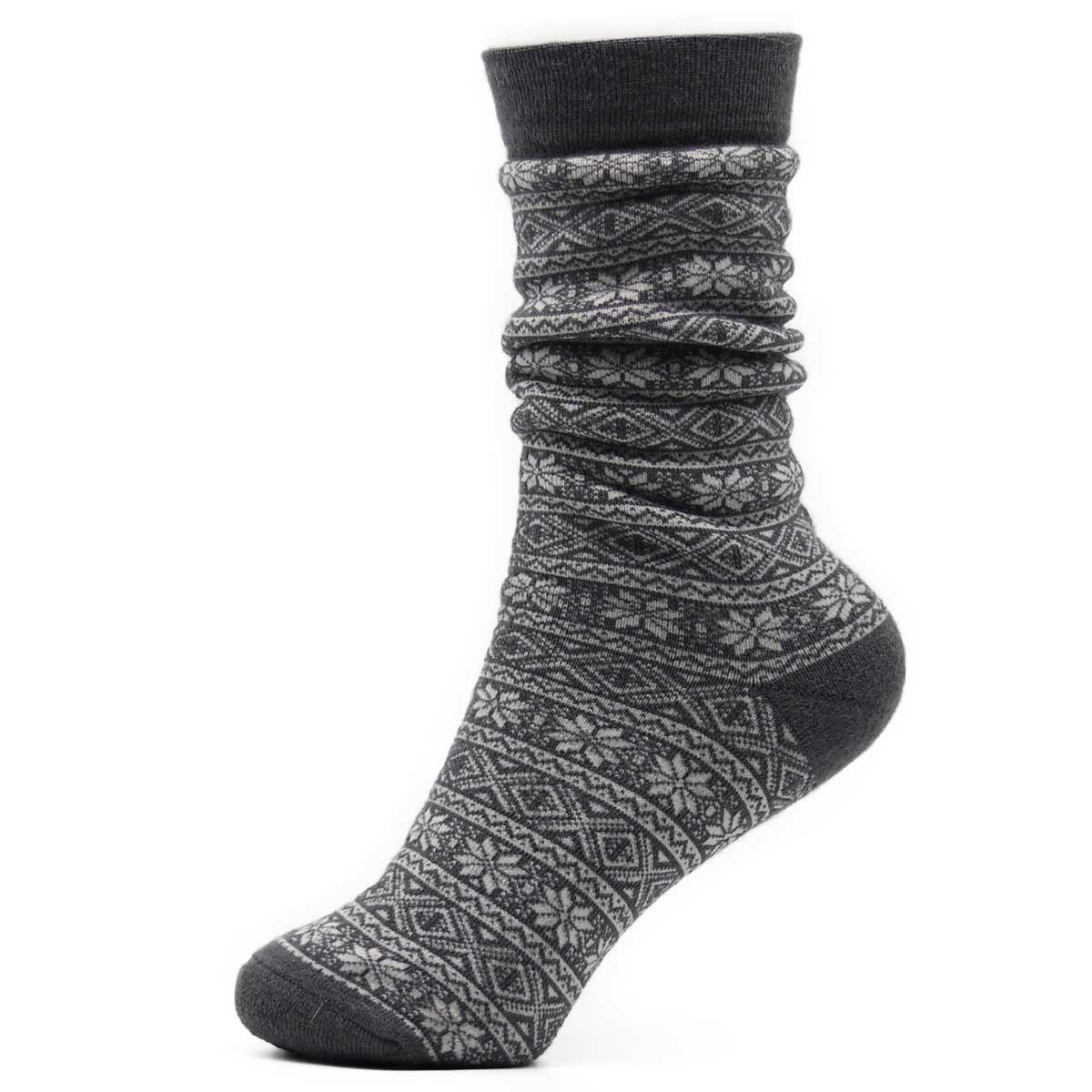 Nootkas Alpaca Wool Nordic Sock in  Gray