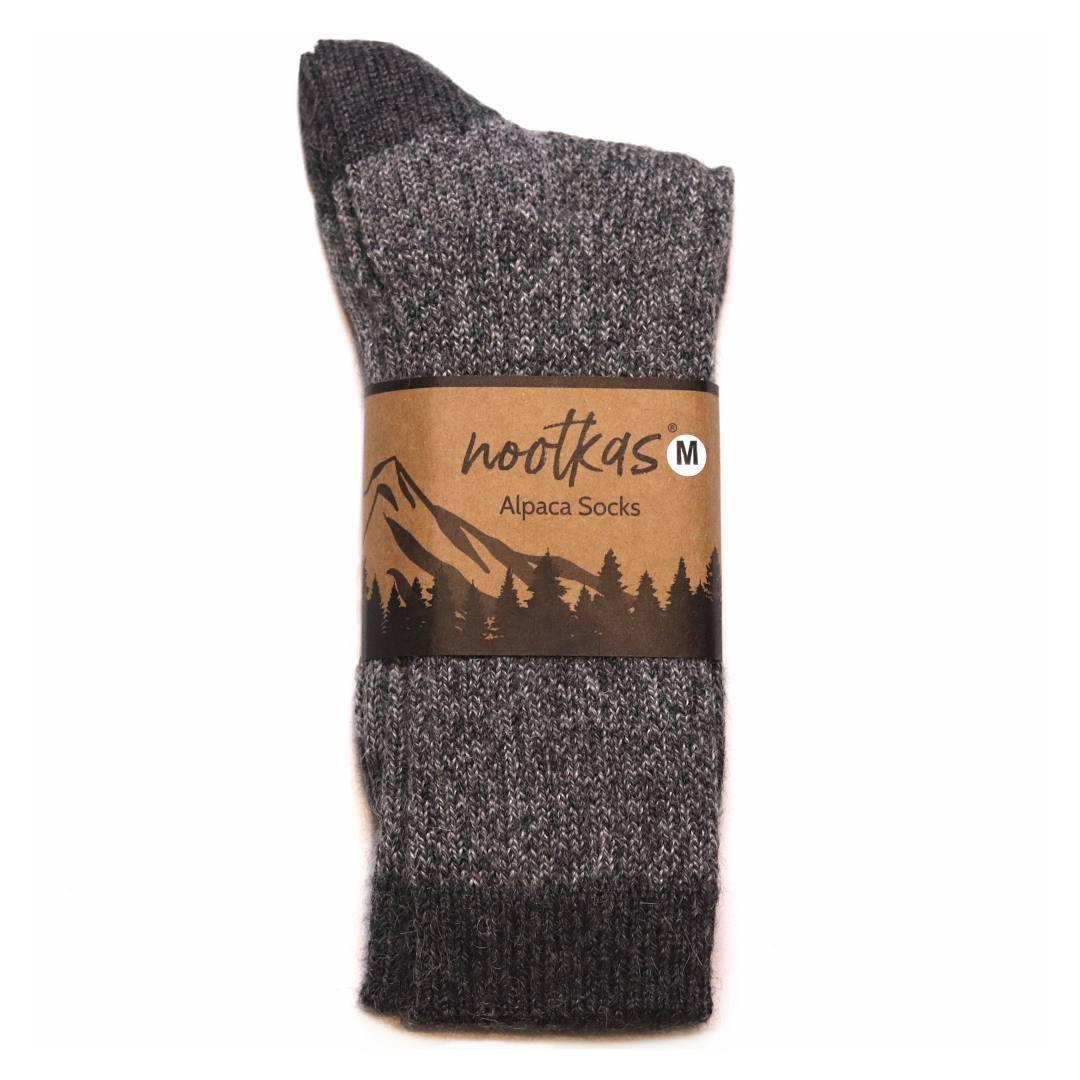 Nootkas Alpaca Wool Boot Sock in  Gray